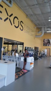 Smiling before a grueling weight room session