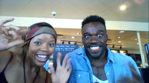 Mid-interview funny faces! Laughter is good for the soul, guys! :)