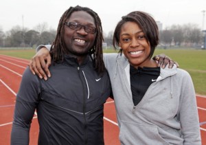 Perri with her coach of 13-years, Chris Zah