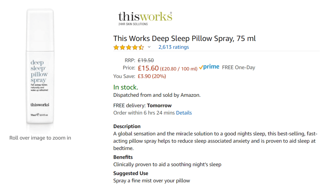 This Works Deep Sleep Pillow Spray